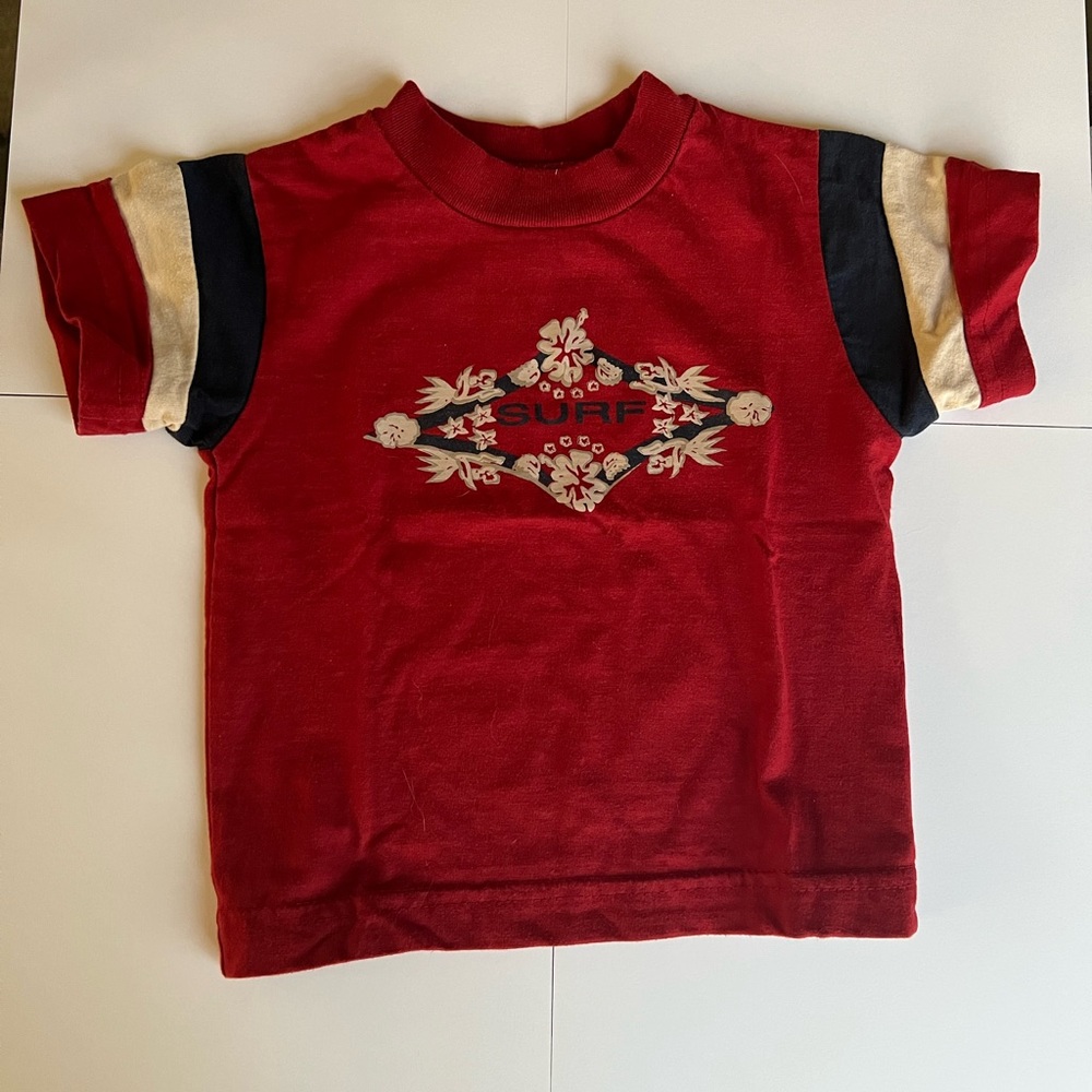 Beluga New York “Surf” Dark Red, Blue and Cream Vintage colors Size 12 month